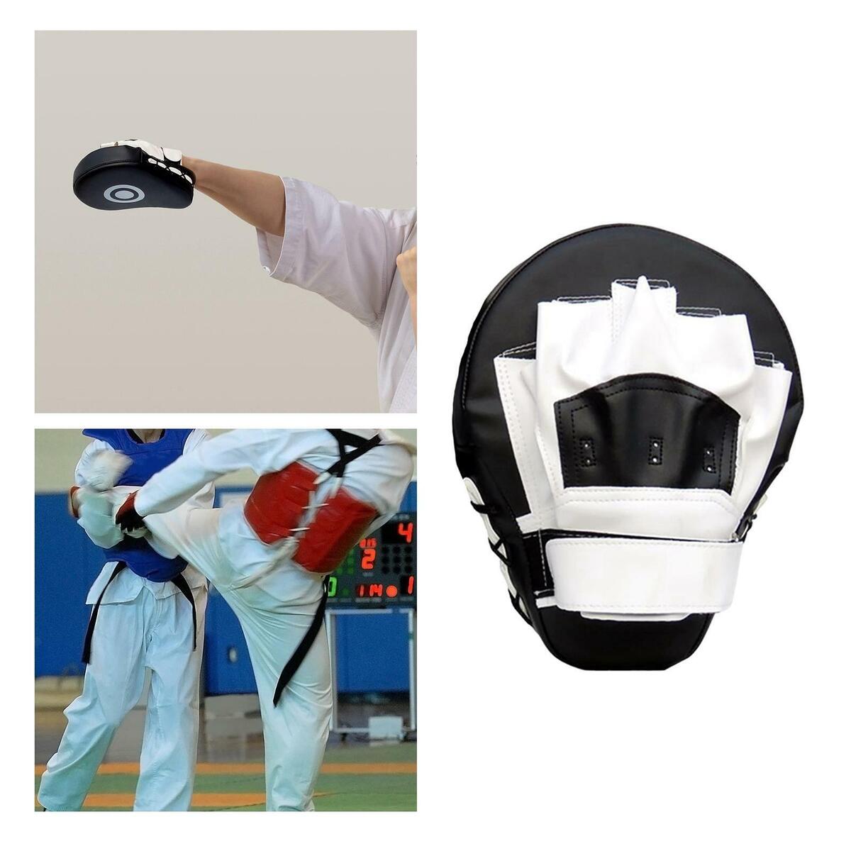 MMA Boxing Punching  Focus Pads Kickboxing Sparring PU Leather Thai Kick
