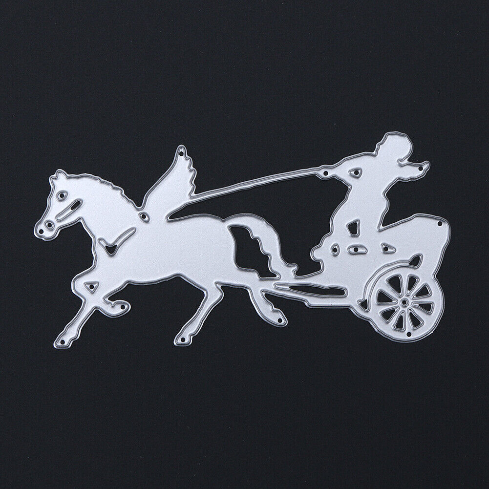 Run Carriage DIY Metal Embroidery Scrapbooking Craft Stencil Cutting Die