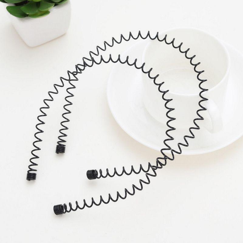 Practical Spring Headband Invisible Men Women Tiara Metal Black Hair Band Hoop
