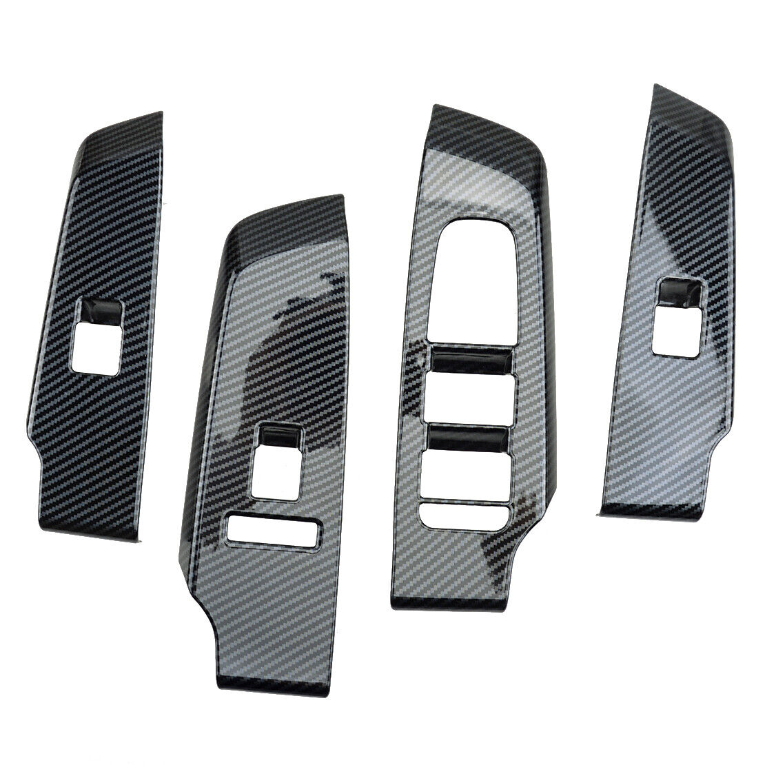 Fit for Mitsubishi Outlander Carbon Fiber ABS Window Switch Panel Trim Cover
