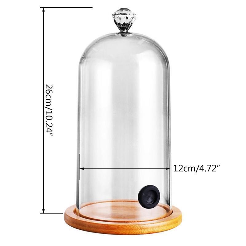 Plastic Smoking Cloche Hood Molecular Cuisine Food Dome Cover for Cocktail Cake