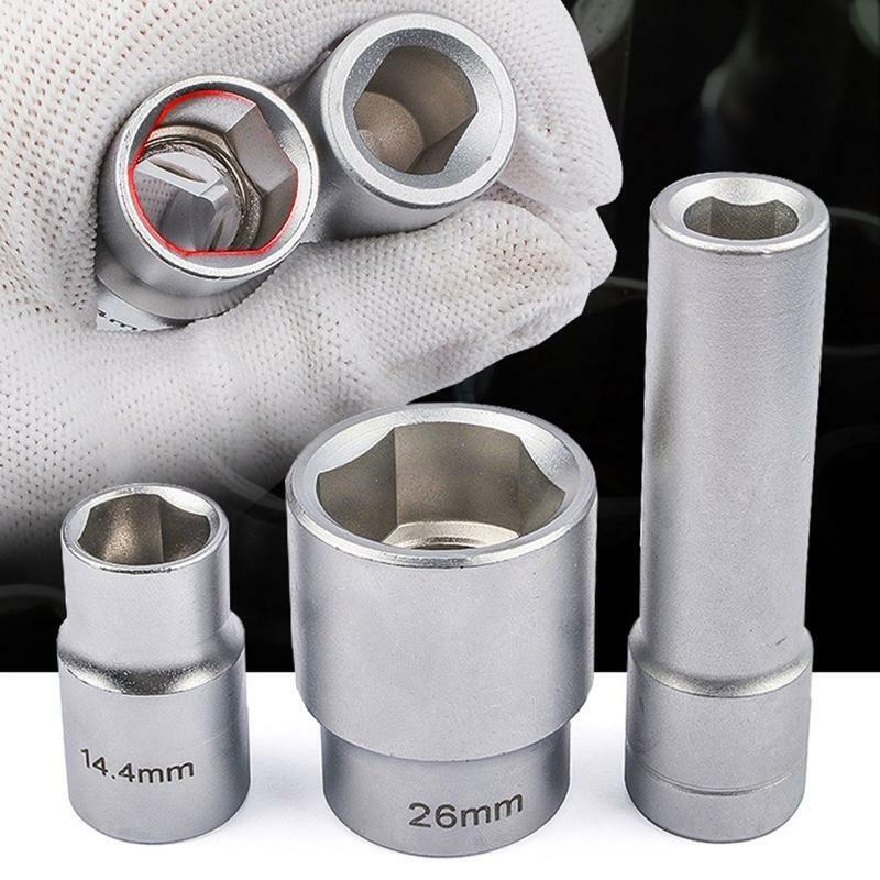 3 Pieces Anti-rust Socket Kit High Hardness Triangular Multi-Toothed Socket Tool