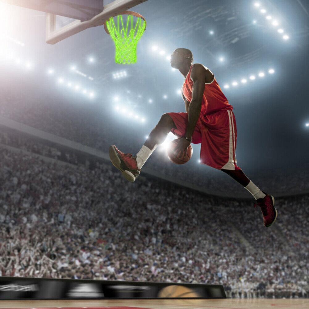 Luminous Standard Basketball Net Green Fluorescent Basketball Hoop Nets
