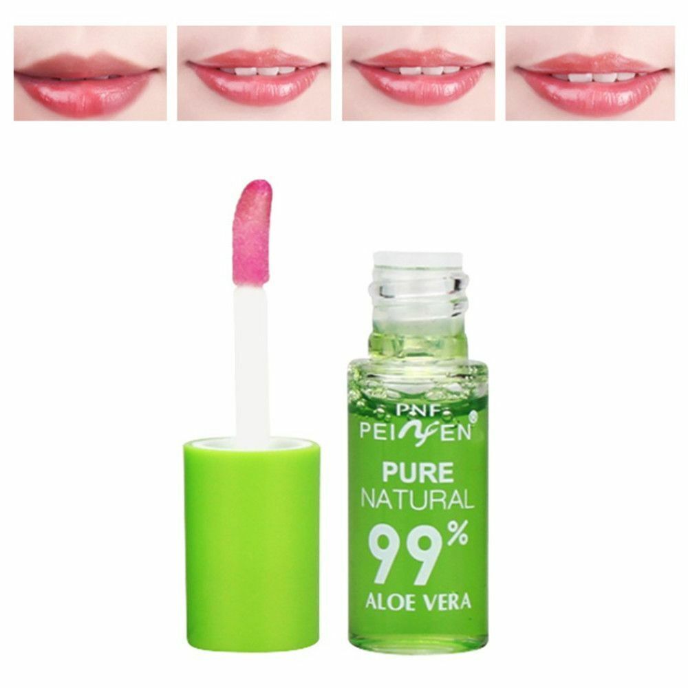 Waterproof Aloe Lip Gloss Transparent Lip Tint Color Changing Liquid Lipstick