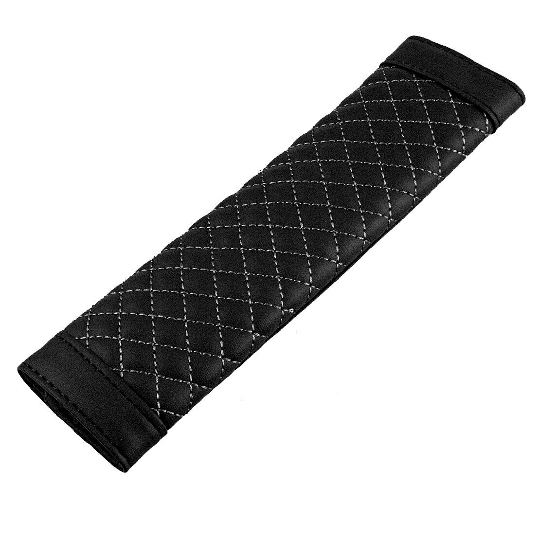 2pcs Black PU Leather Car Seat Belt Shoulder Relax Cover Cushion Harness Pad