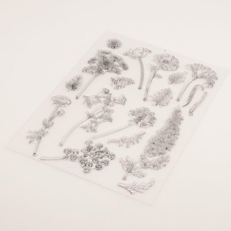 Various Flowers Silicone Clear Seal Stamp DIY Scrapbooking Embossing Photo Album