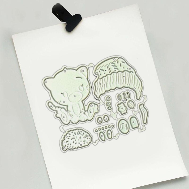 Metal Die-Cuts Making Embossing Scrapbooking Durable Stencils Holiday Tiger