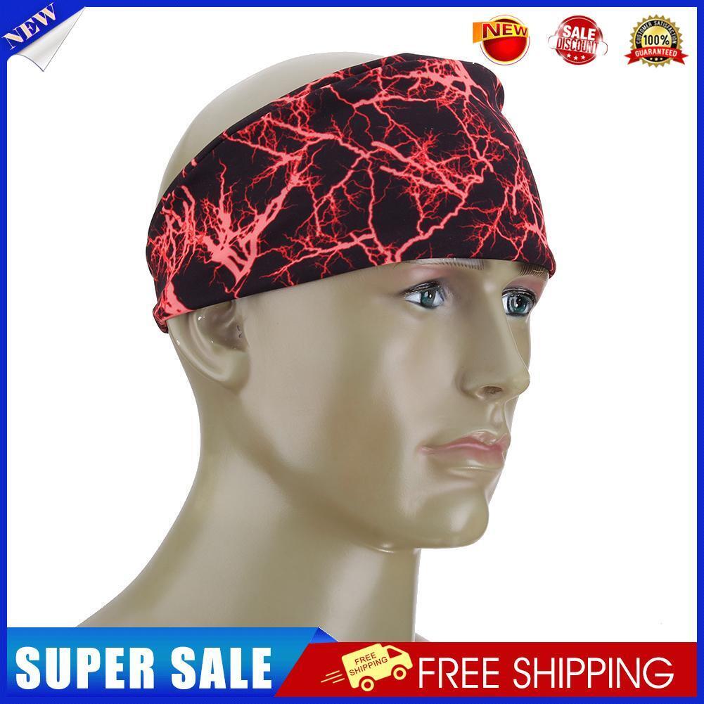 Sports Fitness Yoga Sweatband Hair Band Elastic Breathable Headband (Red)