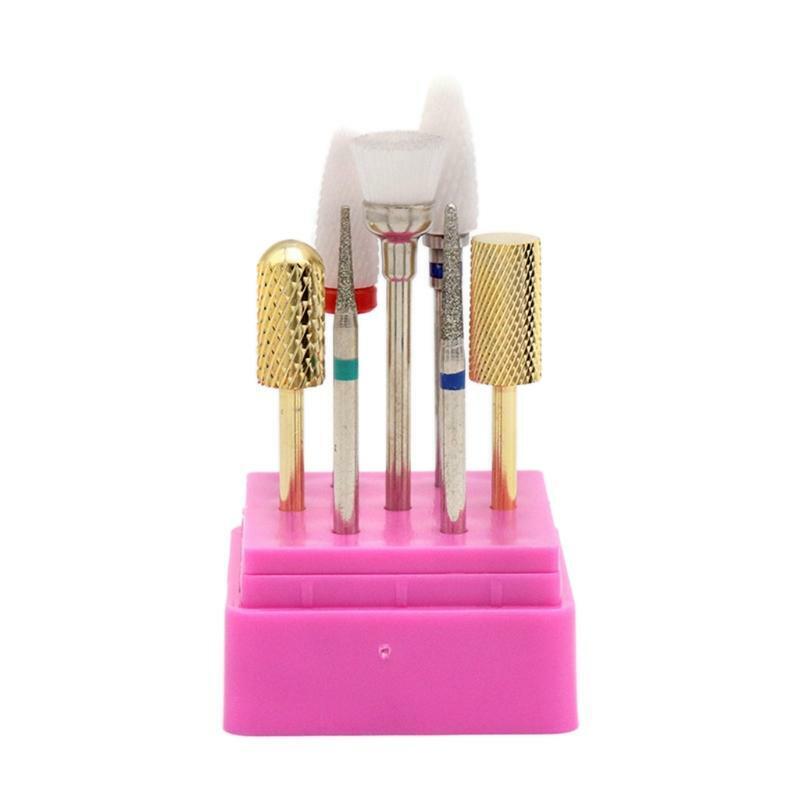 Combined Milling Cutters Set for Manicure Tungsten Steel Ceramic Nail Drill Bits