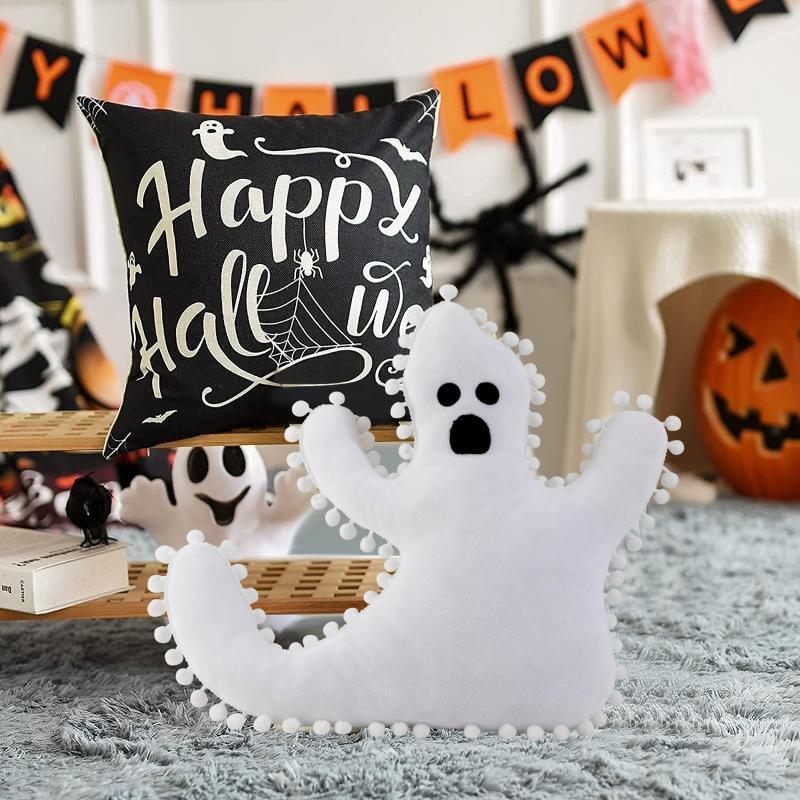 Halloween Ghost Pillow Cute Couch Cushion Pad Home Bedroom Living Room Decor