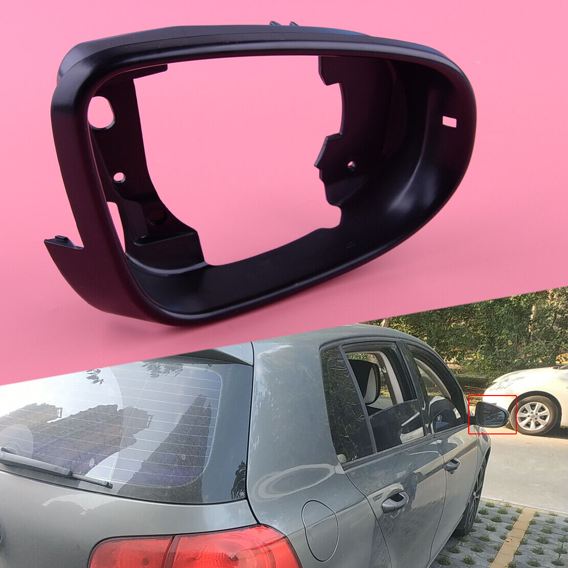 Right Door Side Mirror Trim Support Bracket Frame Fit For VW Golf MK6 Touran