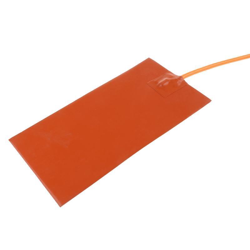 Silicone Heated Pad 152X304mm 100W 12V for Pizza Hot Food Delivery Bag Mat Heat