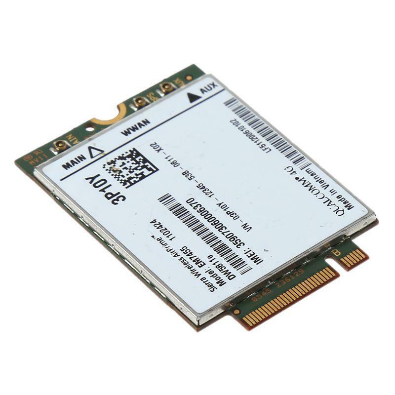 Wireless EM7455 Replacement DW5811e 3P10Y Qualcomm 4G LTE WWAN NGFF Module Card