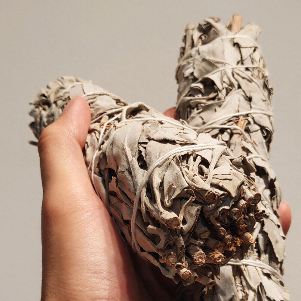 Natural White Sage Grass Incense Indoor Pure Leaf Smoky Home Purification