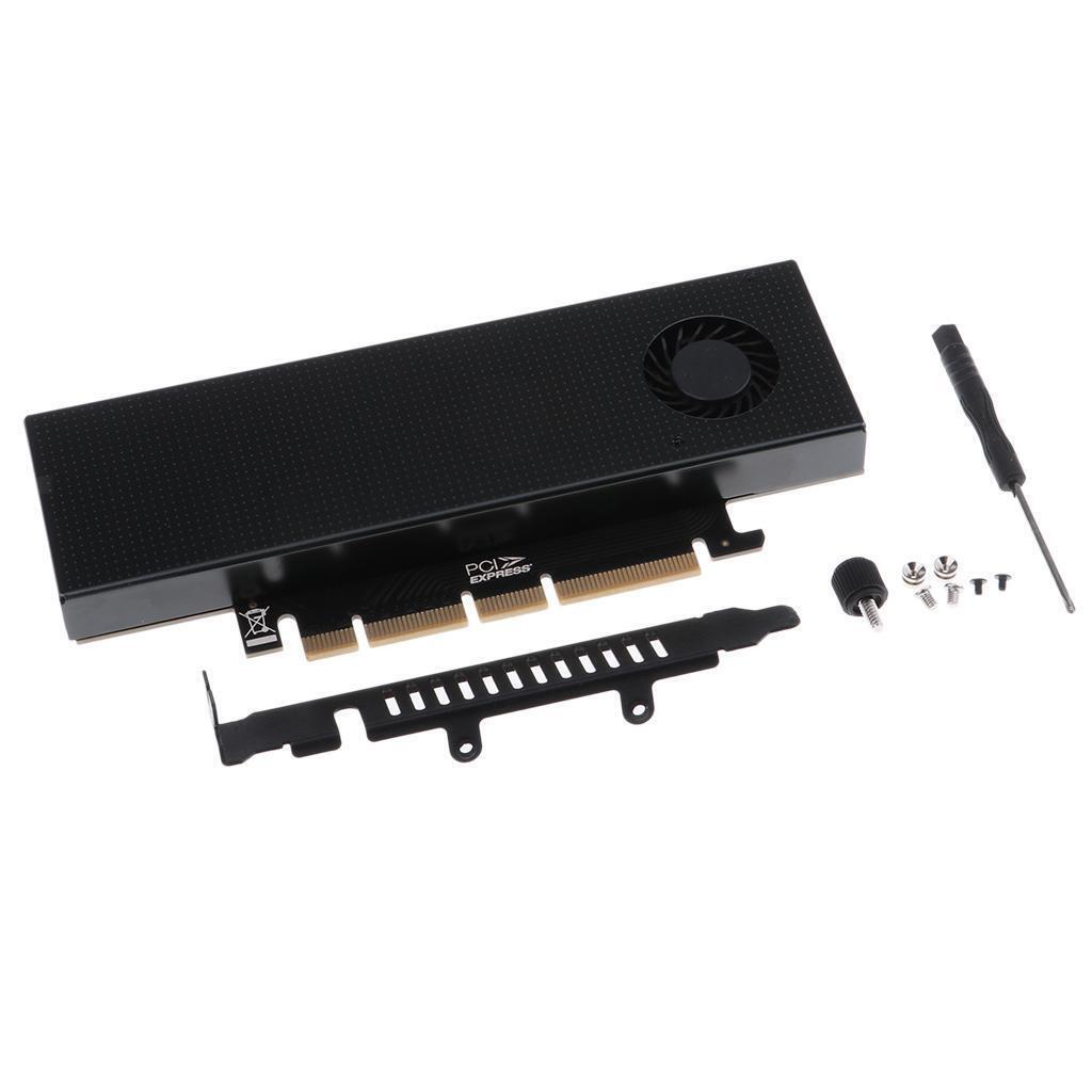M.2 Expansion   Turn PCIE3.0 Cooling Fan SSD Adapter Dual Interface