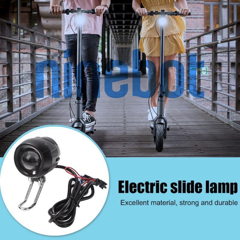2 in 1 Electric Scooter Horn Headlight Motorcycle Front Light Lamp for Kugoo M4