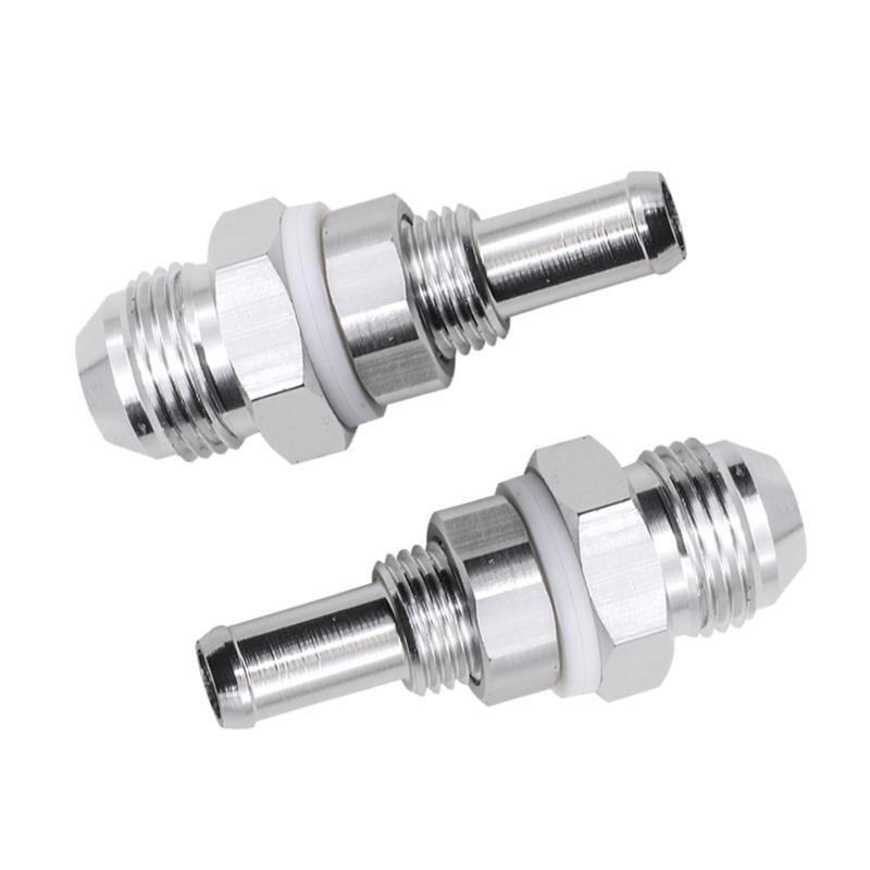 8AN Male Flare Bulkhead To 5/16 Hose Barb Fuel Tank Fitting for Car Accessories