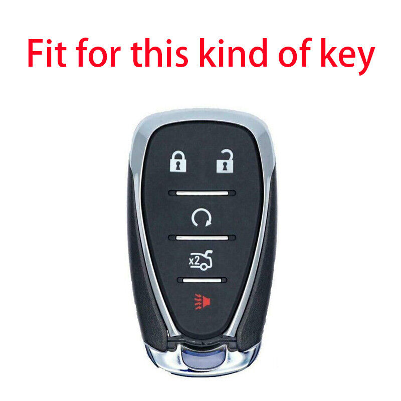 Carbon Fiber Texture Key Cover Case Fit for Chevrolet Malibu Camaro Cruze Blazer