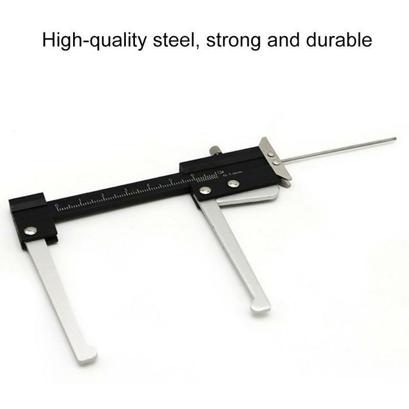 Aluminum Brake Disc Caliper + Tire Tread Depth Gauge Measure Tool Thickness Rule