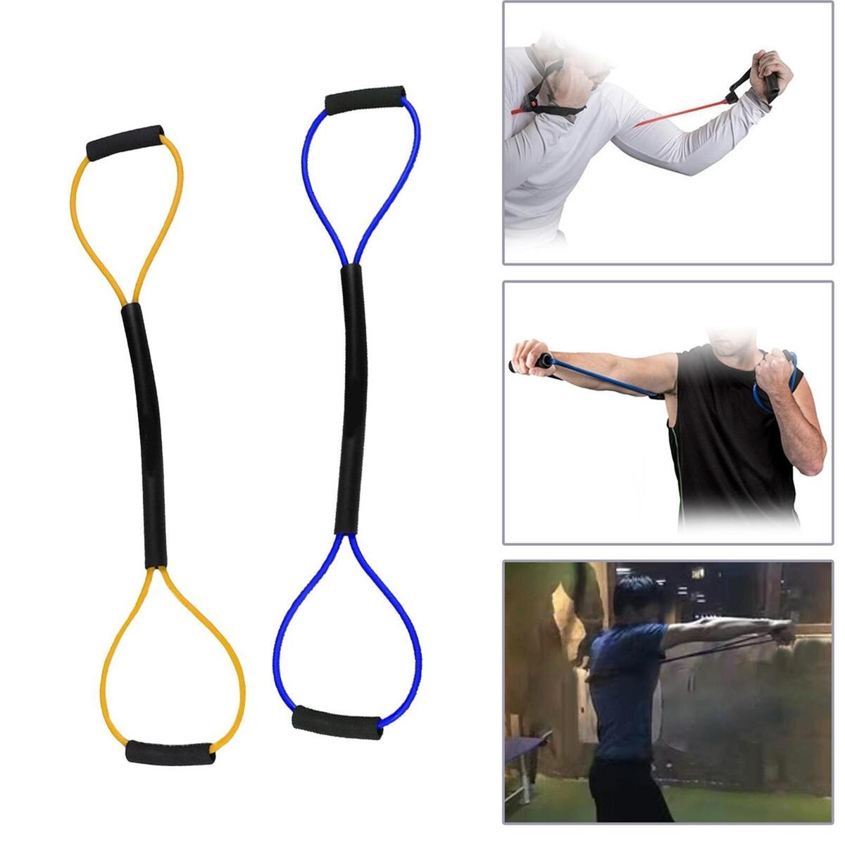 2Pcs Sports Resistance Bands Shadow Boxing Gym Pull Rope Strength Training