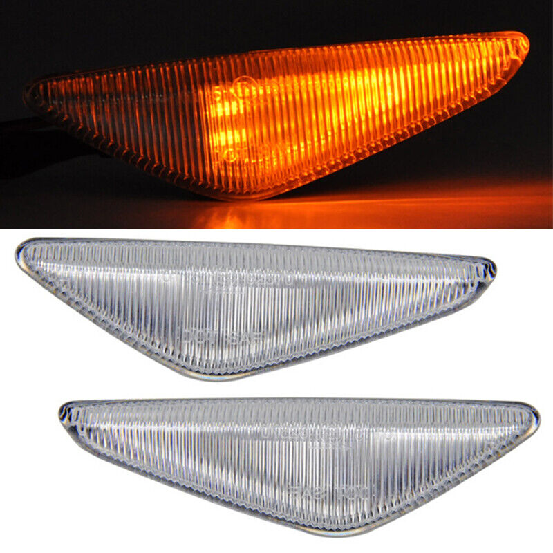 Kit Side Marker Fender Turn Signal Light Lamp Fit For BMW 3 E46 Cabrio Coupe