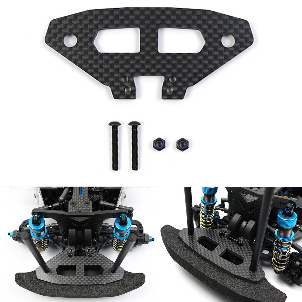 Carbon Fiber Sponge Press Plate Sponge Press Plate for Tamiya XV02 58707 Parts
