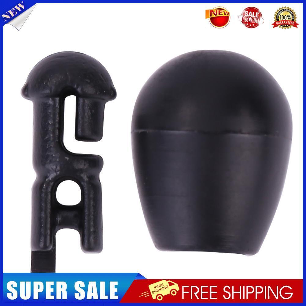 10pcs Carp Fishing Quick Change Beads Method Feeder Line Holder (S Black)