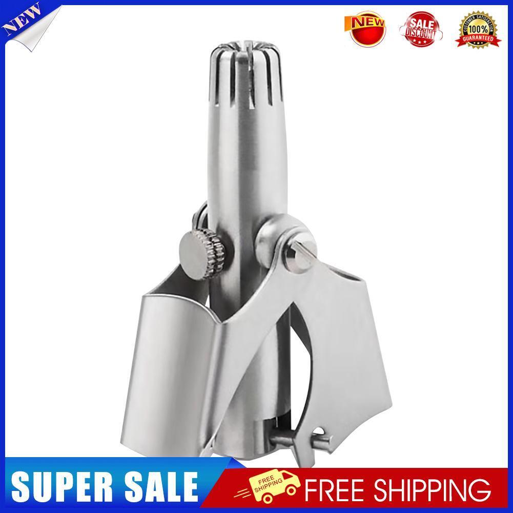 Washable Manual Nose Hair Trimmer Stainless Steel Nasal Ear Hair Shaver