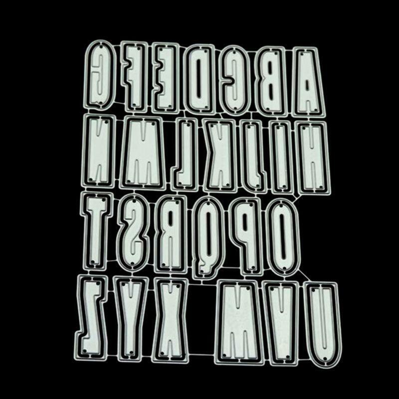 Alphabet DIY Cutting Dies Metal Stencil Scrapbooking Die Cuts Paper Card Decor