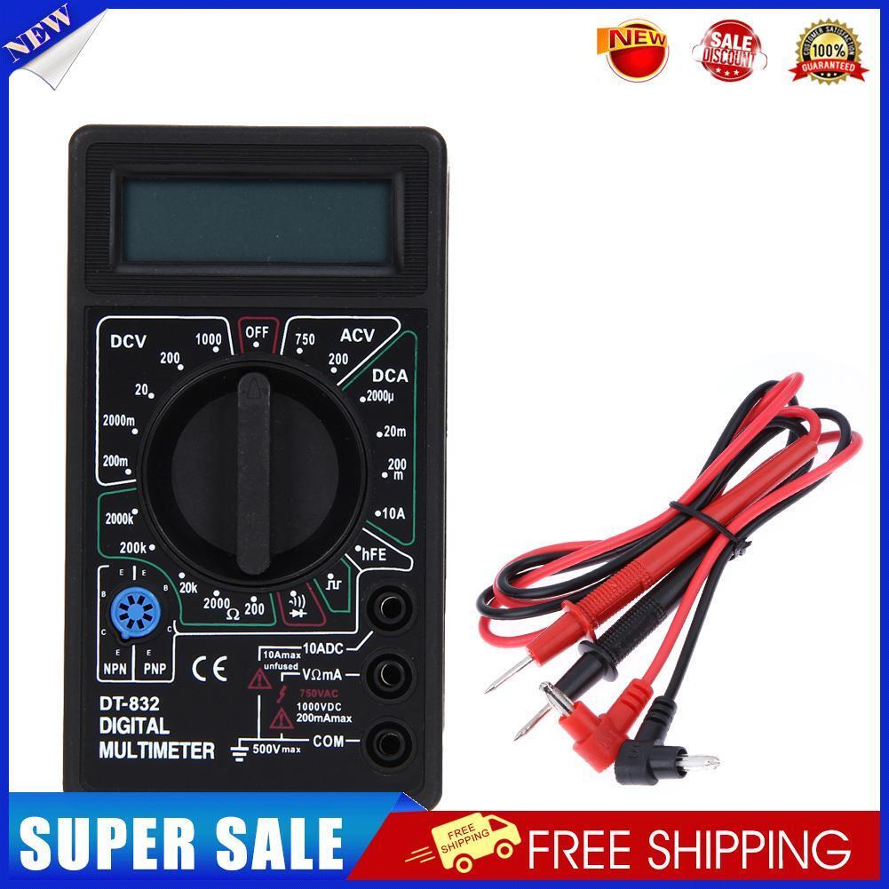 Multifunction Digital AC DC Multimeter Current Voltage Resistance Monitor