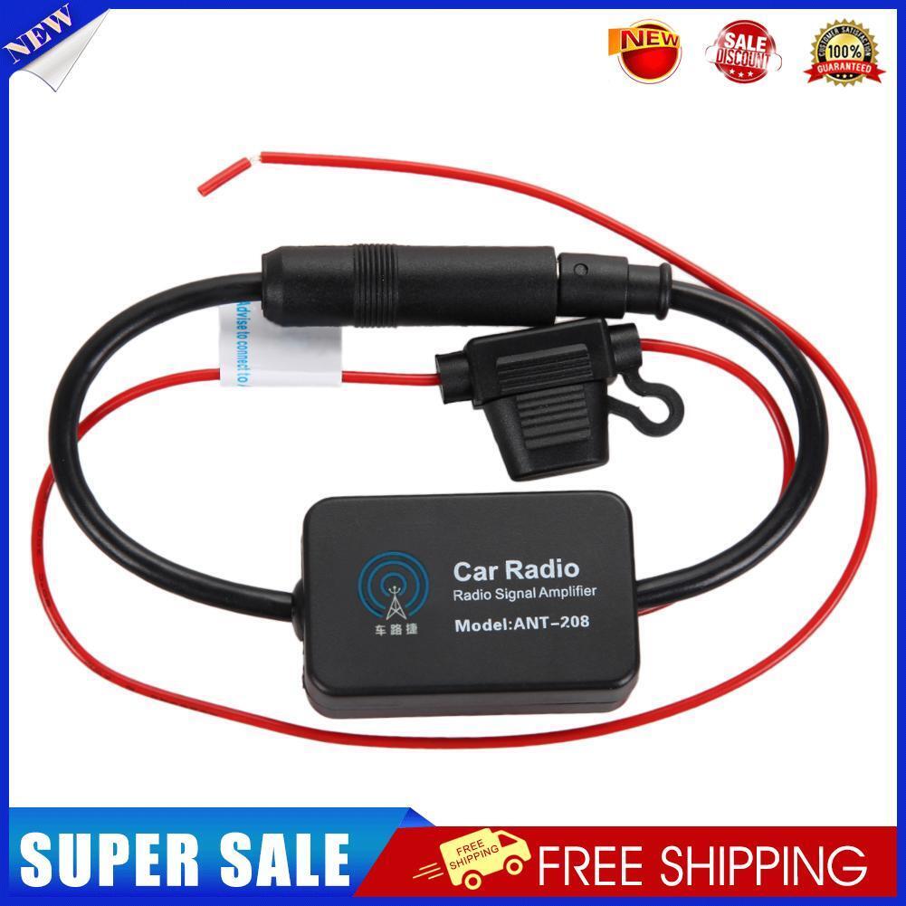 FM 88-108MHz Car Antenna Signal Amp Booster Radio Amplifier