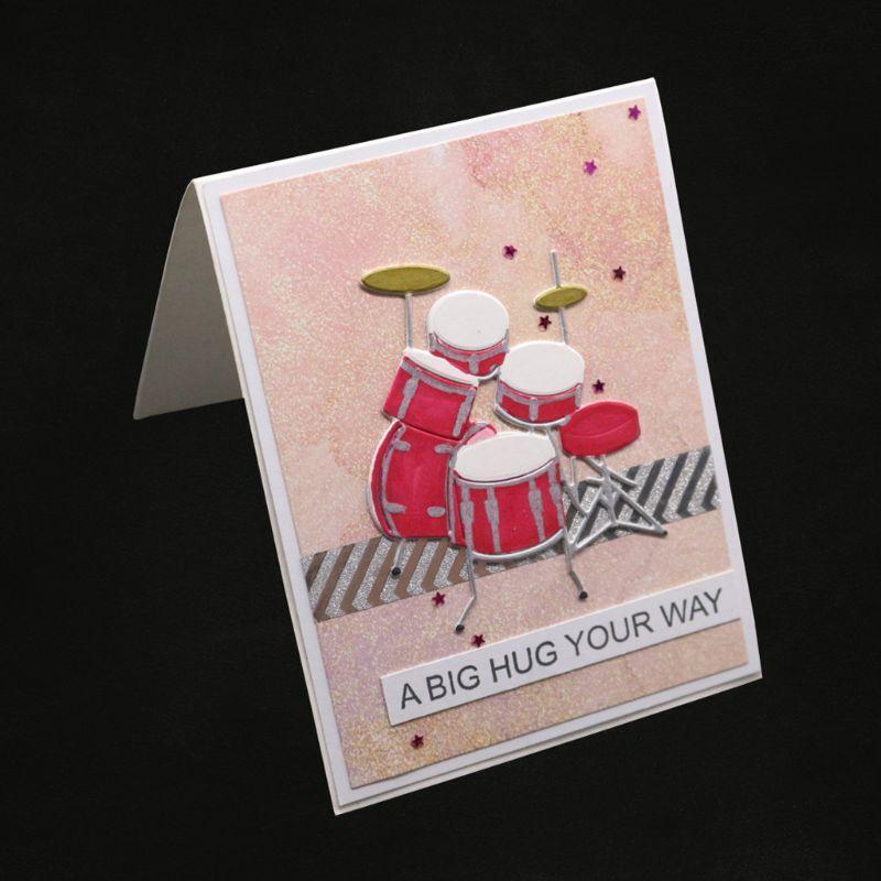Drum Metal Cutting Dies Stencil DIY Scrapbooking Album Stamp Paper Card Decor