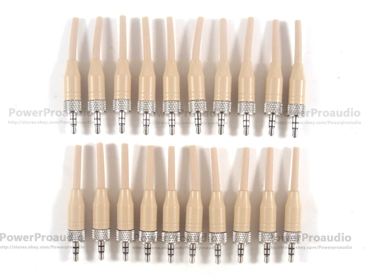 20pcs  3.5mm Stereo Screw Lock Connector for Sennheiser EW100 EW300 EW500