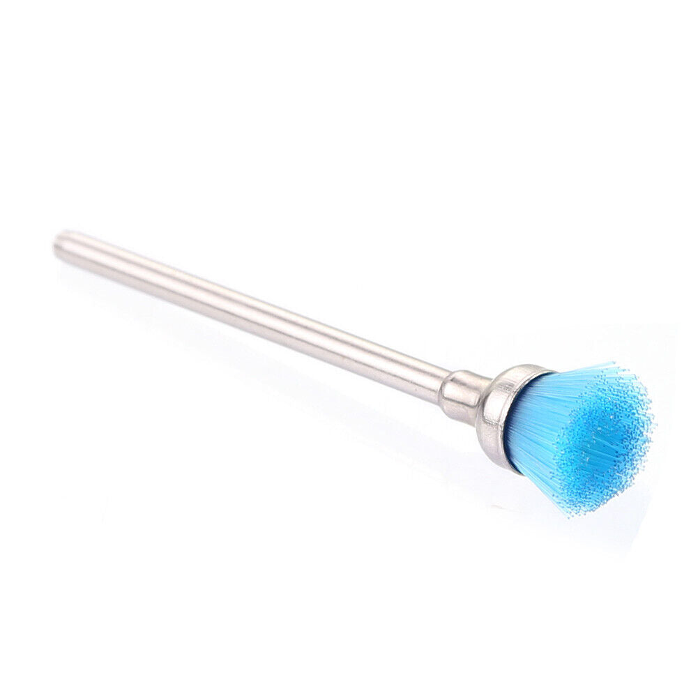 Nylon Nail Drill Clean Brush Bit Electric Manicure Polishing Files (Blue)