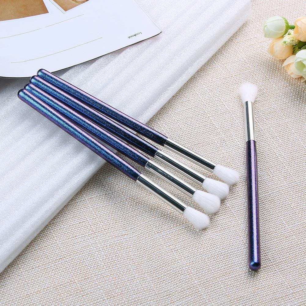 5pcs Multi-Use Cosmetic Brushes Wood Handle Highlight Nose Eyeshadow Makeup