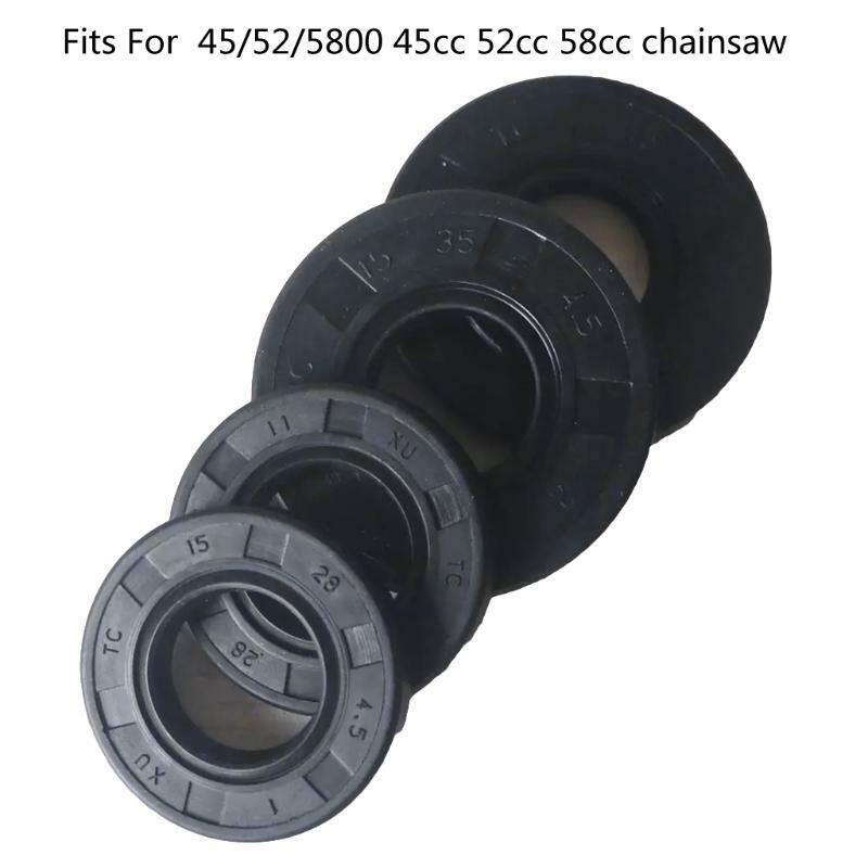 2sets 45/52/5800 45cc 52cc 58cc chainsaw oil seal set