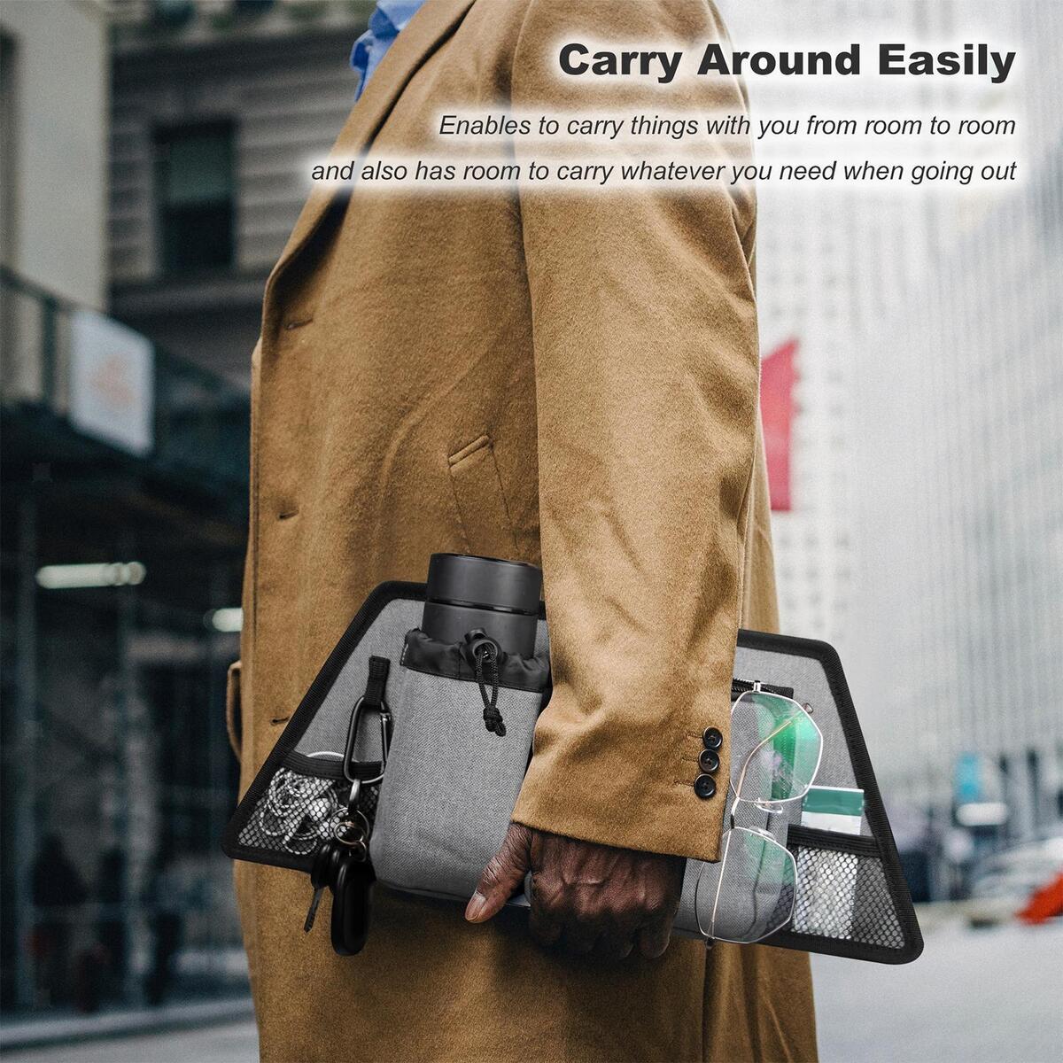 Folding  Side  Multi Pockets Bottle Holder  for Elderly