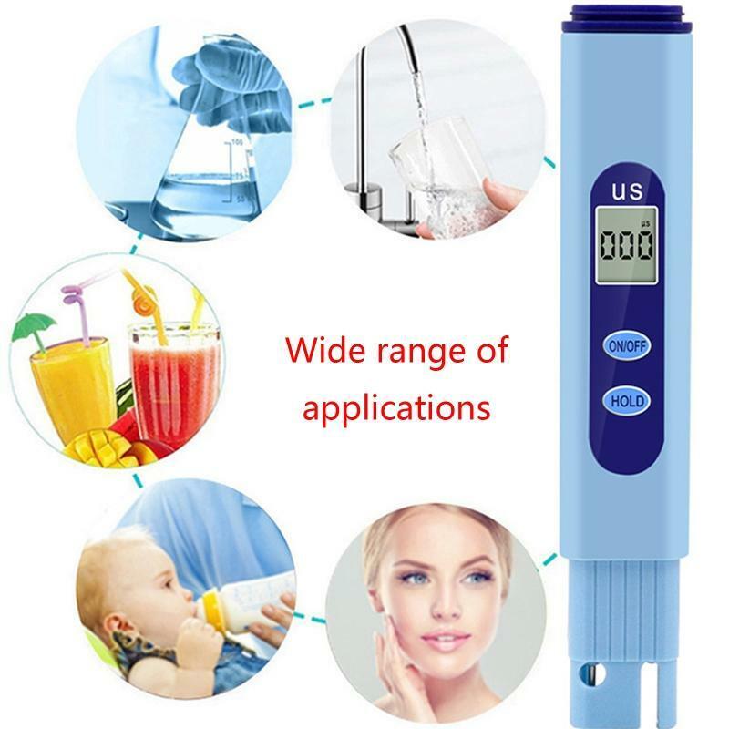 Water Quality Testing Pen TDS Fish Tanks Tester Conductivity Meter EC Tester
