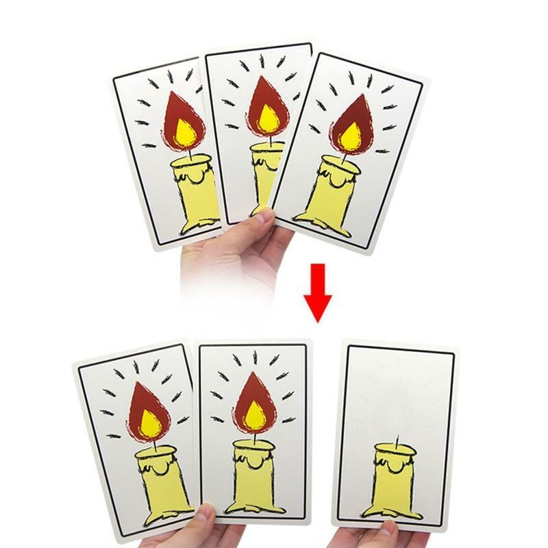 Relighting Candle Magic Cards Puzzle Game Magic Tricks Magic Props Amazing Magic