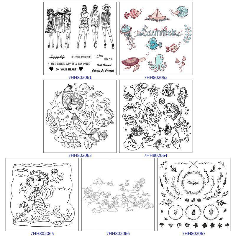 Garland Leaf Flower Silicone Stamp for DIY Greeting Cards Journaling Decorations