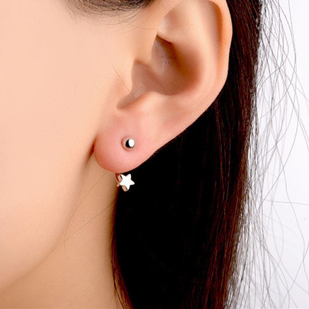 Jewellery Gift Alloy Womens Earrings Star Bead Ear Wrap Dangle Stud Earrings