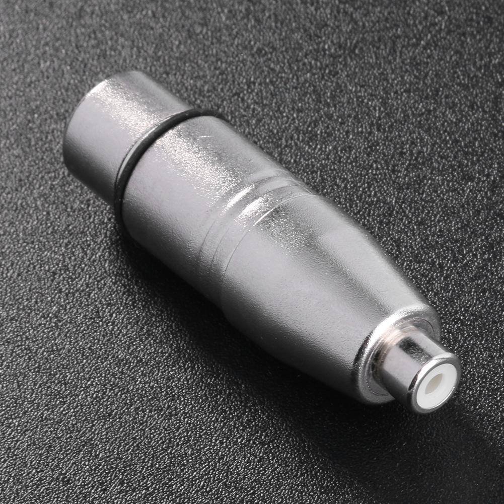 3-Pin XLR Female to RCA Female Jack Audio Cable Microphone AV Video Adapter