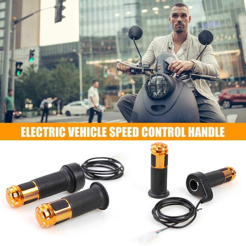 3 Pairs Electric Twist Throttle Grip E-Scooter Bike Speed Control Handlebar