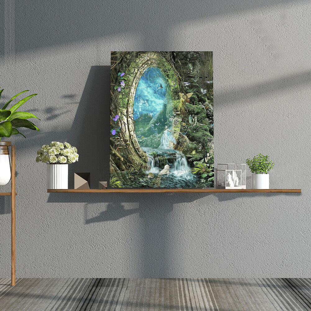 DIY Full Drill Diamond Painting Forest Fairy Tale Rhinestone Mosaic Picture