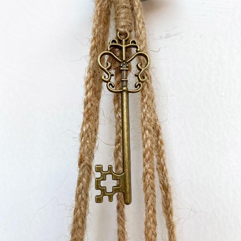 Wind Chimes Hemp Rope Bell Door Charm Witchcraft Decor Home Wall Hanging