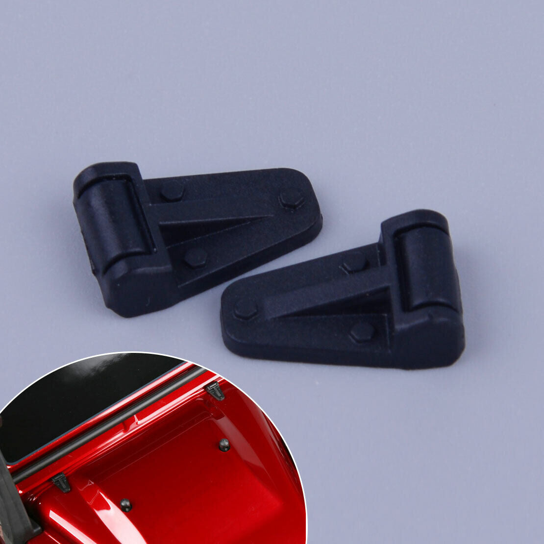 2X 1:10 Scale RC Car Parts Crawler Engine Cover Hinge fit for Traxxas TRX-4 Li