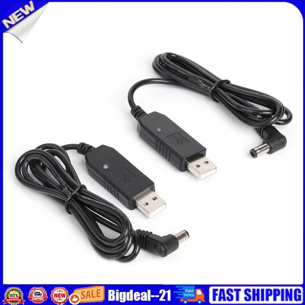 2x USB Charging Cables for BaoFeng UV-5R UV-82 UV-8D Radio Desktop Charger