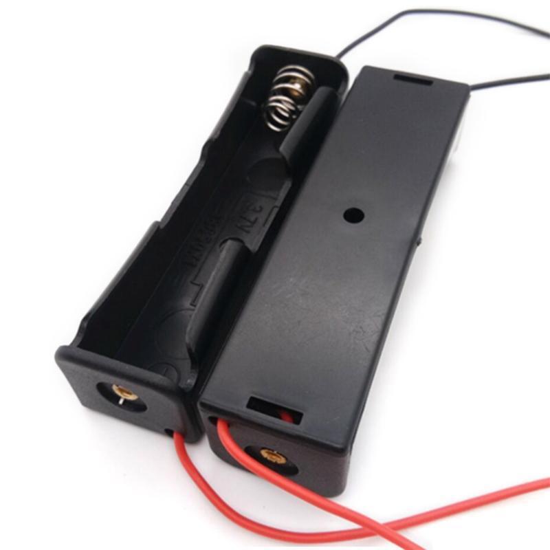 20Pcs Black Plastic 18650 Battery Case Holder Battery Storage Box Batteries