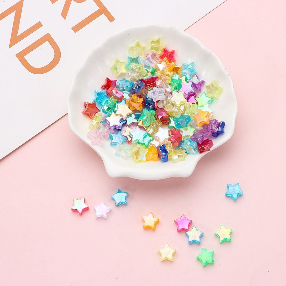 Star Jewelry Making Acrylic Beads Bracelet Accessories Loose Spacer Beads