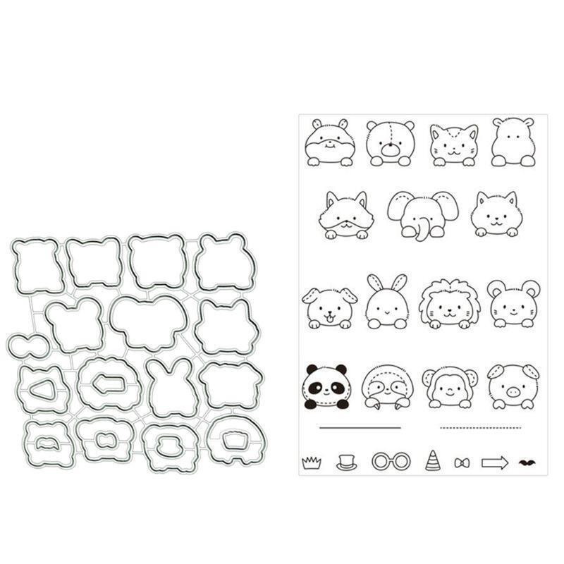 Animal Party Metal Cutting Dies Stencil for DIY Scrapbooking Paper Card Decor
